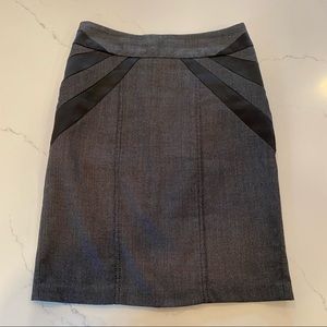 Mix Media Pencil Skirt